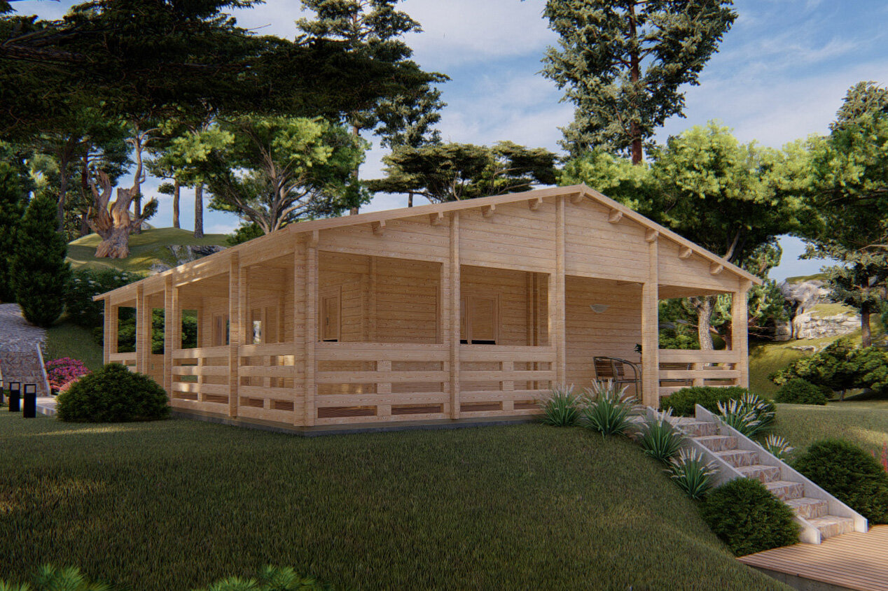 Wolff Finnhaus Ferienhaus Viborg 89 - 68 mm