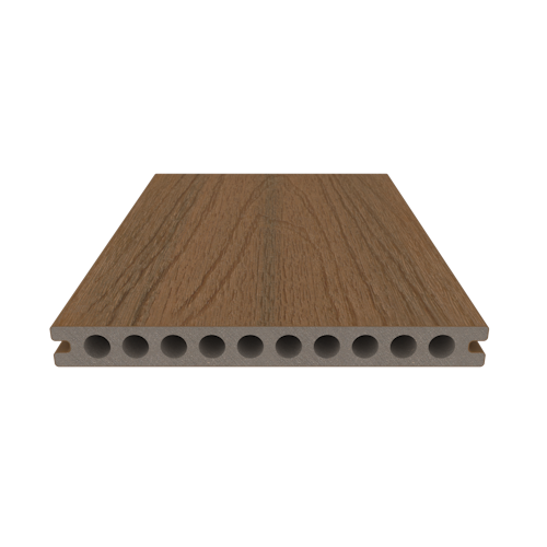 NewTechWood Gigangte Vintage WPC-Terrassendiele Hohlkammer Teak  23 x 210 mm