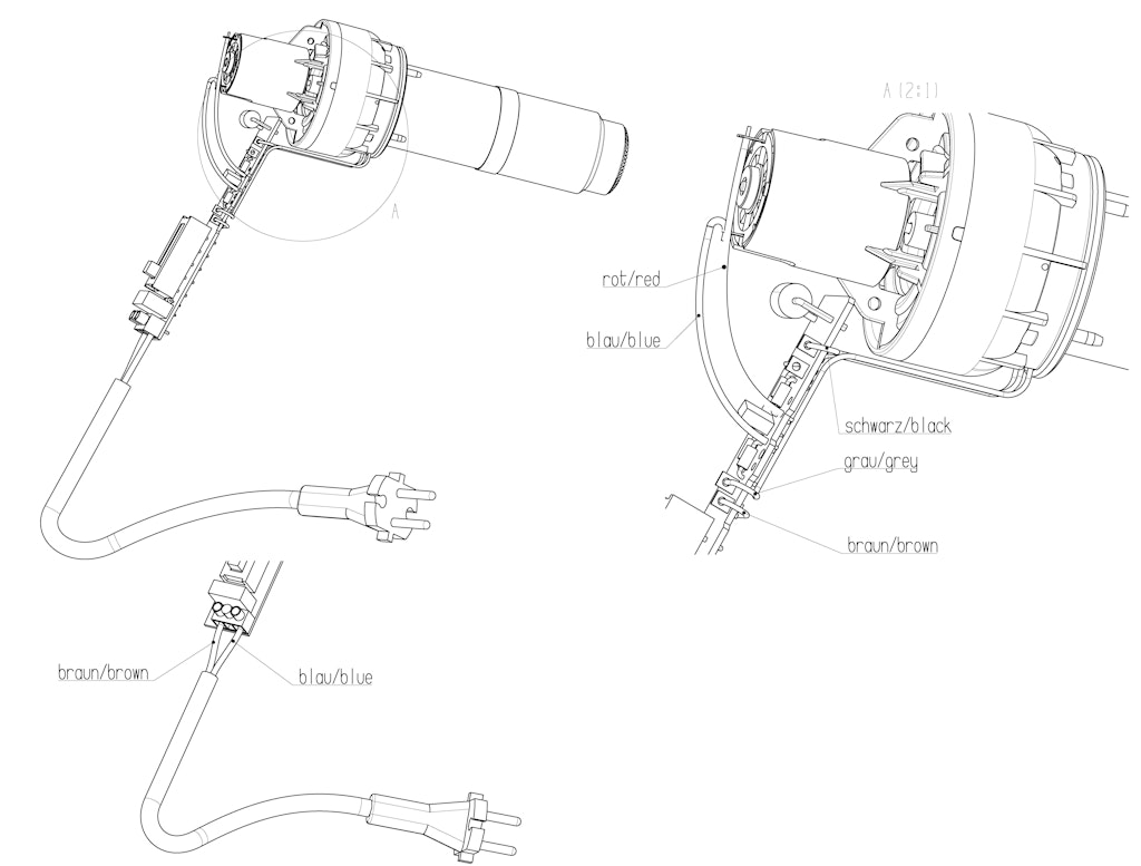 Explosionszeichnung Ersatzteile