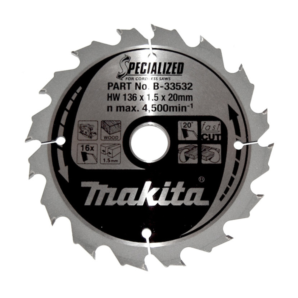 Makita SPECIALIZED Sägeb.136x20x16Z B-33532