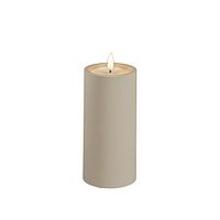 Konstsmide Weihnachtsbeleuchtung LED Kerze aus Kunststoff mattweiß batteriebetrieben 15 cm