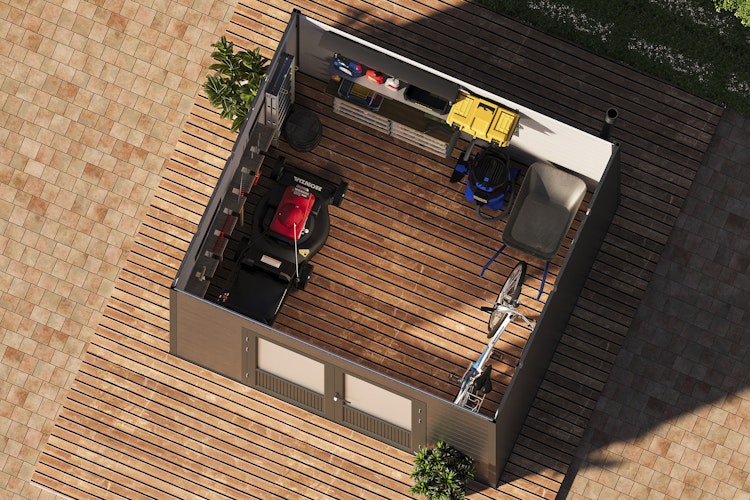 Wolff Finnhaus WPC Gartenhaus WPC-Style B - 28 mm