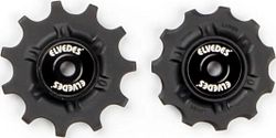 Elvedes Schaltrollen-Set 2x11 Zähne schwarz/gold