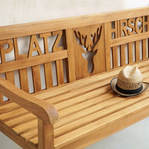 Garden Pleasure Bank PLATZHIRSCH, Teak