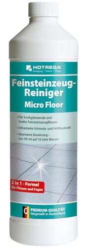 Hotrega Feinsteinzeug-Reiniger "Microfloor" 1 Liter Flasche (Konzentrat)