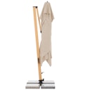 Vorschaubild doppler Pendelschirm ALU WOOD 400 x 300 LED, Aluminium Esche-Optik / 100 % Polyester 180 g/m²