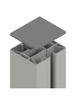 Muster anfordern: TraumGarten SYSTEM Klemmpfosten Silber/Anthrazit