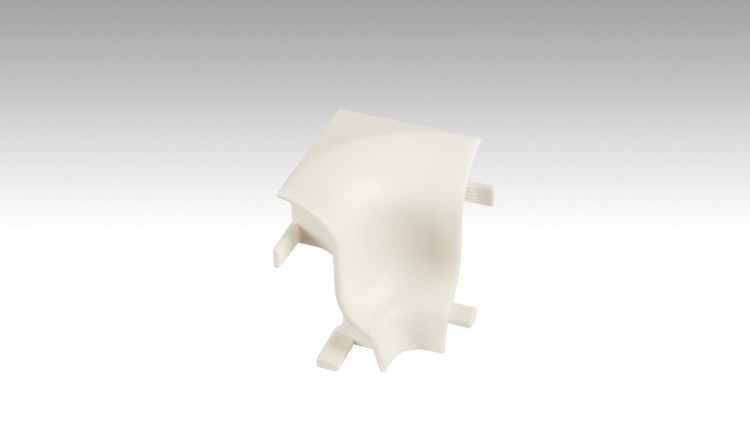 RESTPOSTEN MEISTER Innenecken Fußleiste Profil 1MK / Weiß 2001