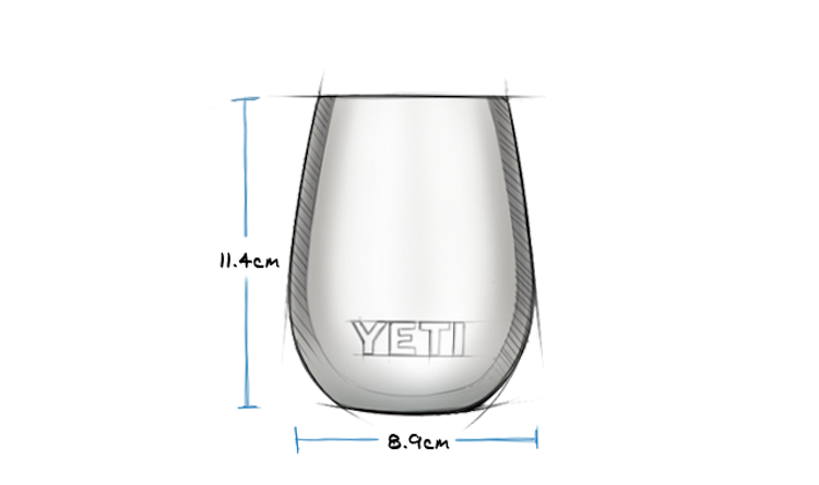 YETI Weinbecher RAMBLER 10 oz. (296 ml) - mit Magsslider Deckel
