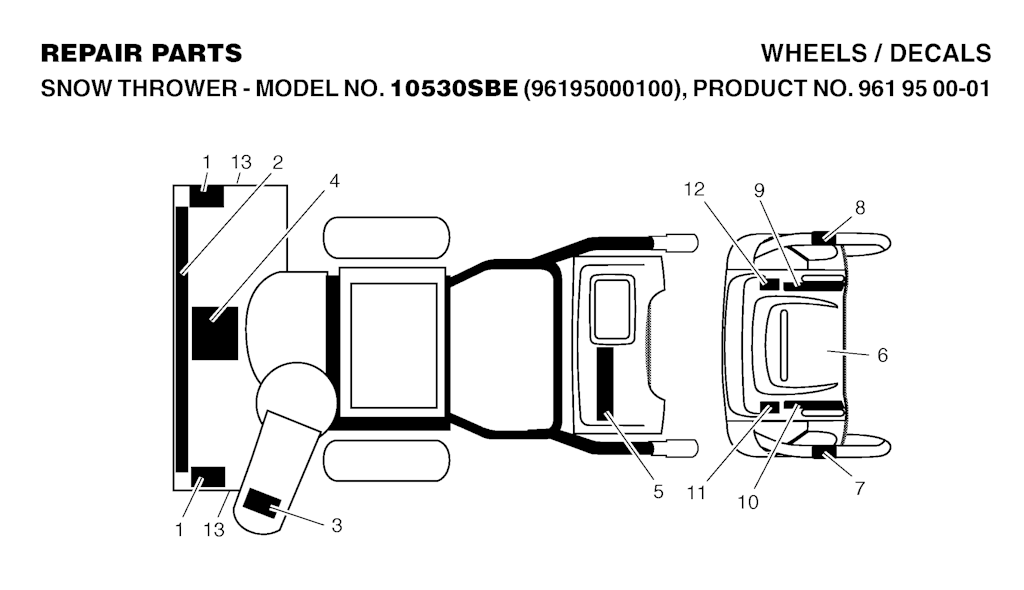 Explosionszeichnung Ersatzteile