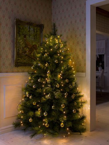 Konstsmide LED Baummantel 5 Stränge/40 bernsteinfarbene Dioden