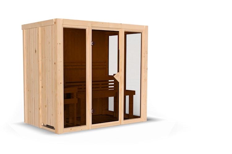 Karibu Sauna Irava 3 - 68 mm Systemsauna - 230 Volt Plug & Play