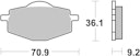 Vorschaubild SBS Bremsbelag 575HF Street Ceramic