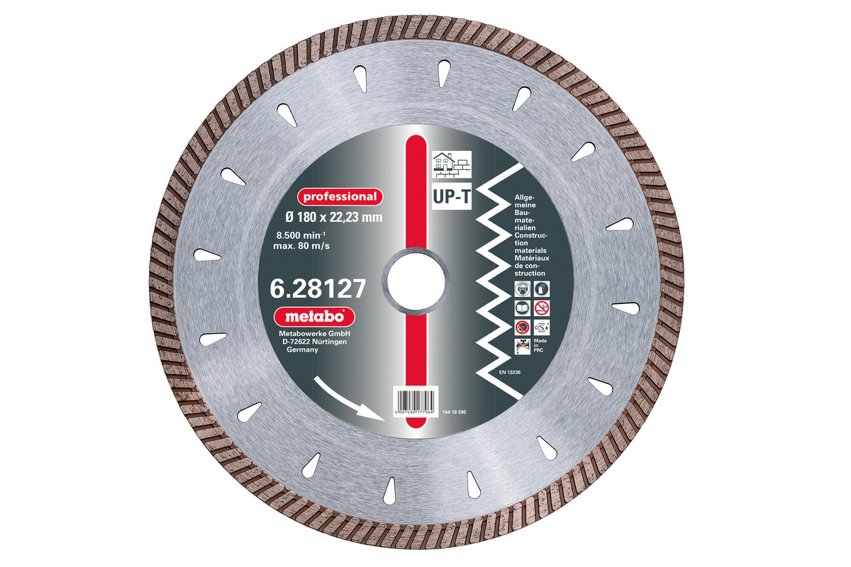 Metabo Diamant-Trennscheibe180 x 2,5 x 22,23 mm"professional""UP-T"TurboUniversal