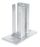 Alberts® Pfostenträger zum Aufschrauben für Eckpfosten Doppelstabmatten 60 x 60 mm