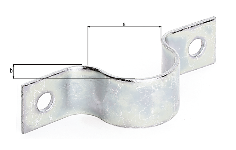 Alberts® Rohrschelle, galvansich verzinkt dickschichtpassiviert, Außen-⌀25 mm, ⌀1 Zoll, TxB 20x86,5 mm 216634