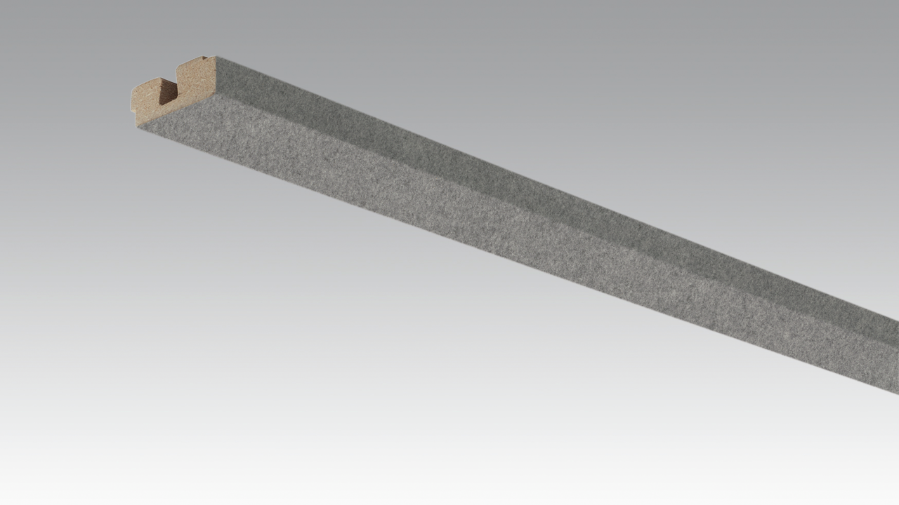 MEISTER Vierkant-Deckenabschlussleiste 2380 x 15 x 40 mm 20105 Vlies grau