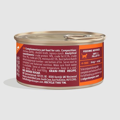Edgard&Cooper Frisches Huhn und Garnele 70g Katzenfeuchtfutter