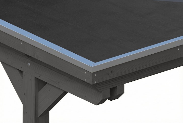 Skan Holz Emsland - Flachdach Carport aus Leimholz Breite 340 cm