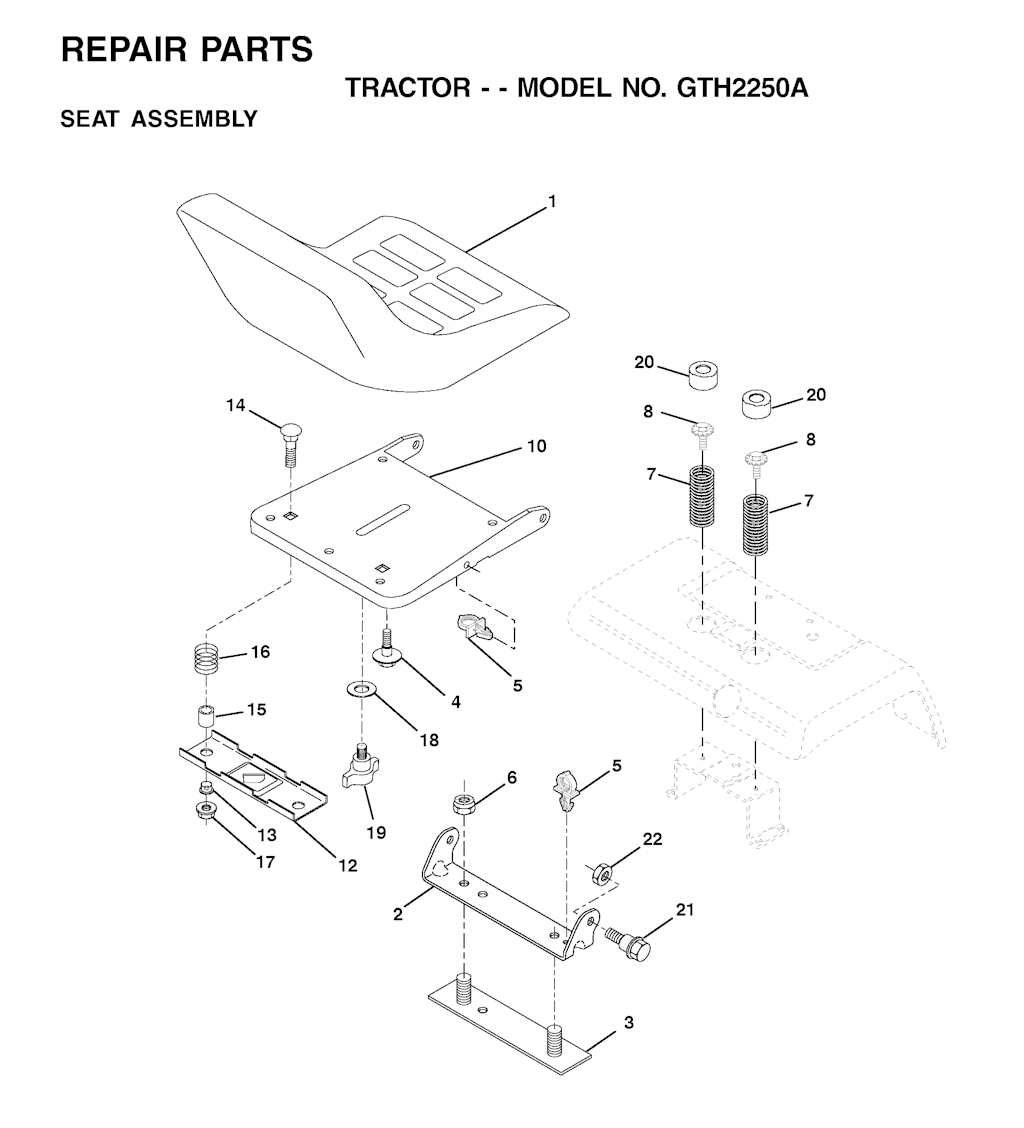 Explosionszeichnung Ersatzteile