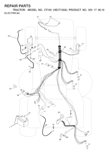 Husqvarna Gartentraktoren CT150, HECT150A, 954170019, 2000-01