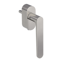 Griffwerk Fenstergriff VAYA 291 AVUS Samtgrau R 7x40