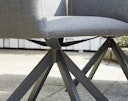 Vorschaubild Diamond Garden Dining-Set ARONA, Edelstahl Dunkelgrau / Tuvatextil® (100 % Polyacryl) Grau / HPL