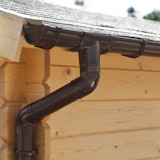 Palmako Kunststoff Regenrinnen-Set 3000 mm für Flachdach-Gartenhäuser Palmako Kunststoff Regenrinnen-Set 3000 mm für Flachdach-GartenhäuserZubehörbild