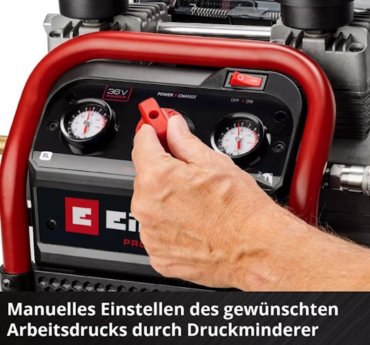 Einhell PROFESSIONAL Akku-Kompressor SILENZZO 36/210 4020380