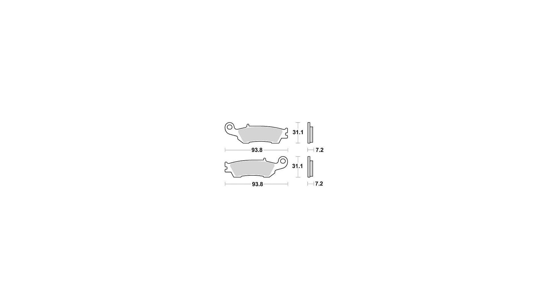 TRW Bremsbelag MCB 791