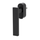 Vorschaubild Griffwerk Fenstergriff VAYA 200 CUBICO Graphitschwarz R 7x40