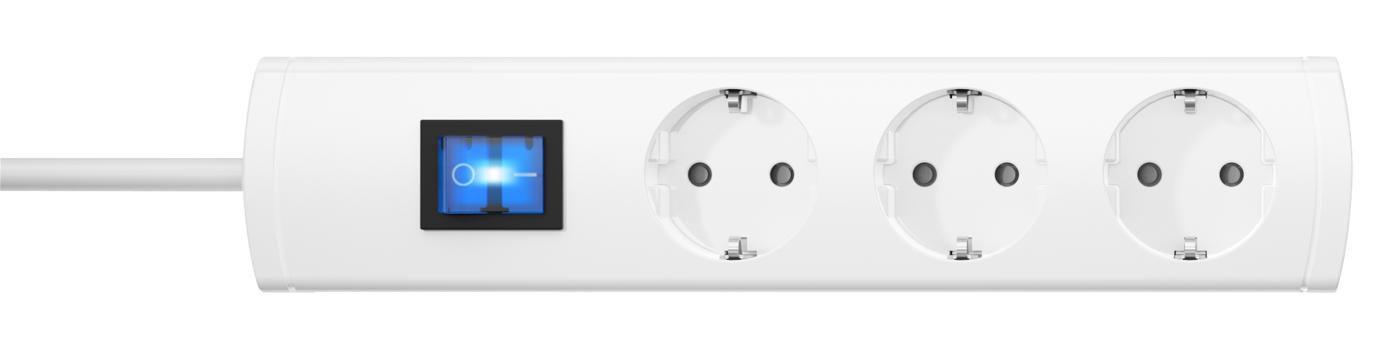 Kopp UNOversal Plus 3-fach Steckdosenleiste weiß