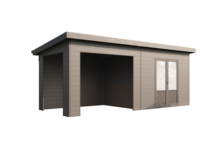 Wolff Finnhaus WPC Gartenhaus Tona 6024 - 28 mm