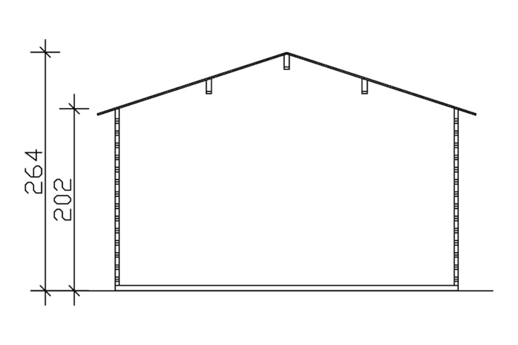 Skan Holz 45 mm Blockbohlenhaus Stavanger/Skagen