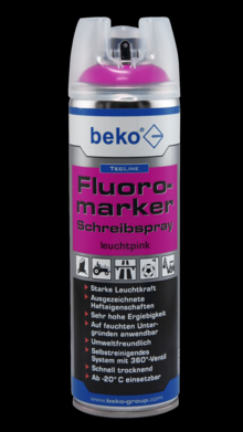 beko TecLine Fluoromarker Schreibspray, 500 ml, versch. farben-leuchtgelb