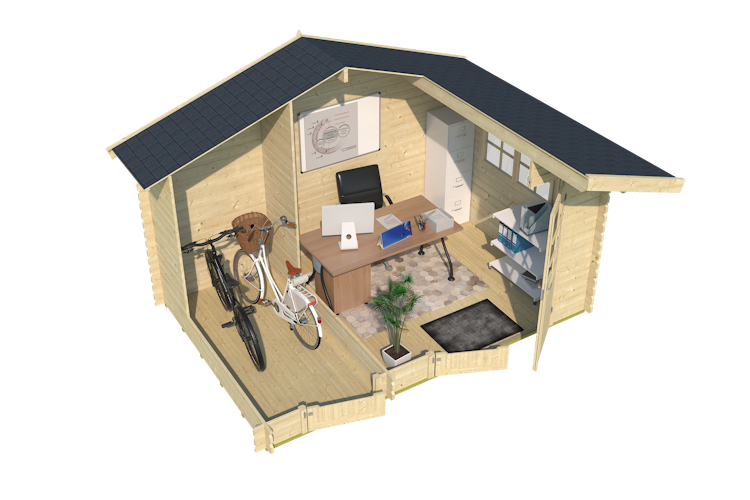 Lasita Maja Gartenhaus Keila 34 mm