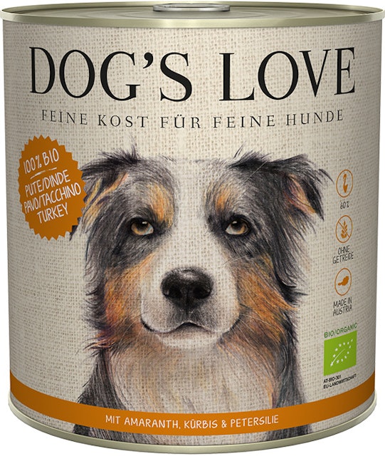 Dog's Love Bio 800g Dose HundenassfutterVorschaubild