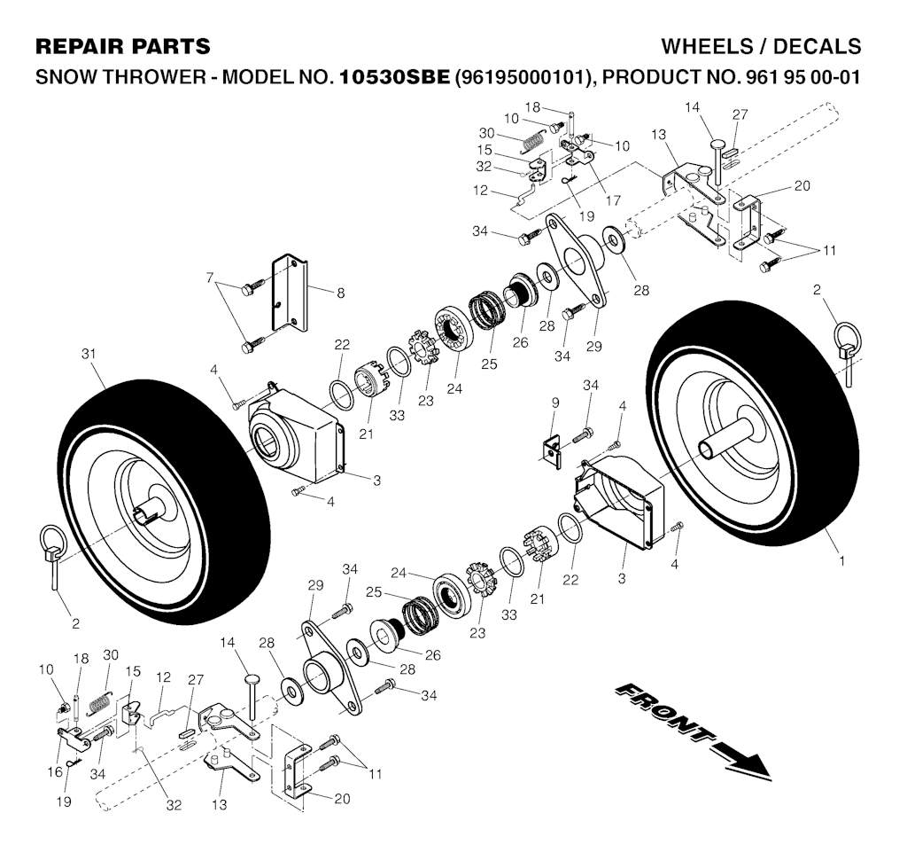 Explosionszeichnung Ersatzteile