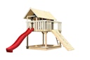 Vorschaubild Akubi Stelzenhaus Fidel mit Satteldach inkl. Wellenrutsche und Holzrampe