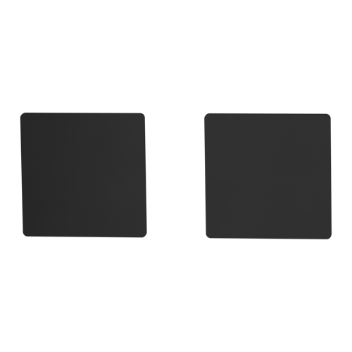 Griffwerk FRAME | DESIGN MANUFAKTUR ROSETTE -Graphitschwarz Rosettenpaar eckig -Prontofix -Blind