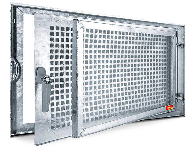 MEA Stahlkellerfenster MEALIT verzinkt Einflügelig - versch. Größen-50 cm x 50 cm (B x H)