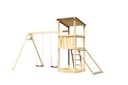 Vorschaubild Akubi Kinderspielturm Anna mit Pultdach inkl. Doppelschaukel und Netzrampe