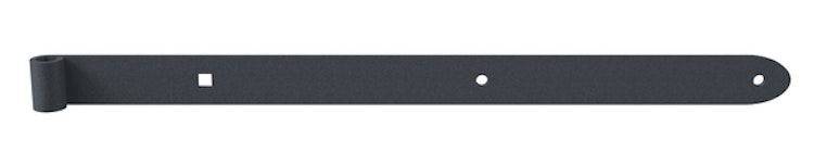 Alberts® Ladenband Ovado Ausf.gerade,Abschl.abgerundet,verz.,graphitgrau besch.⌀16/600mm 