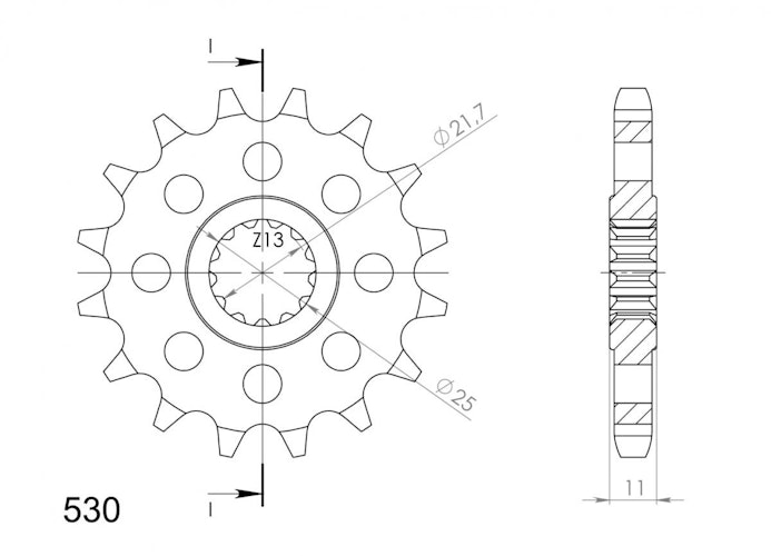 Supersprox Ritzel 530 16Z