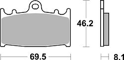 SBS Bremsbelag 631HS Street Sinter