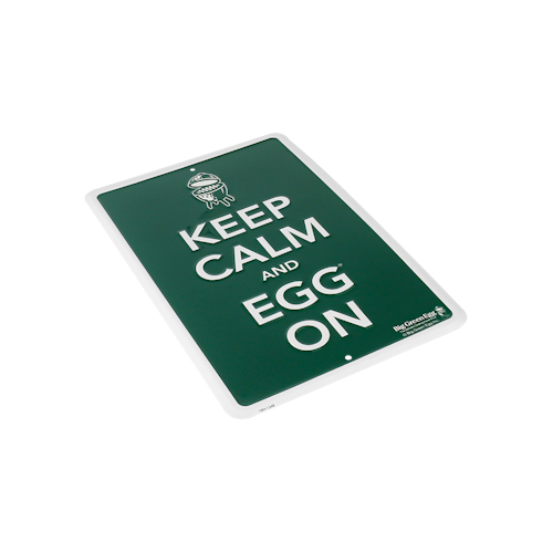 Big Green Egg Texttafel grün - Keep calm an EGG on