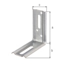 Vorschaubild Alberts® Verstellwinkel 90° geprägt mit Langloch  70x70x30 mm