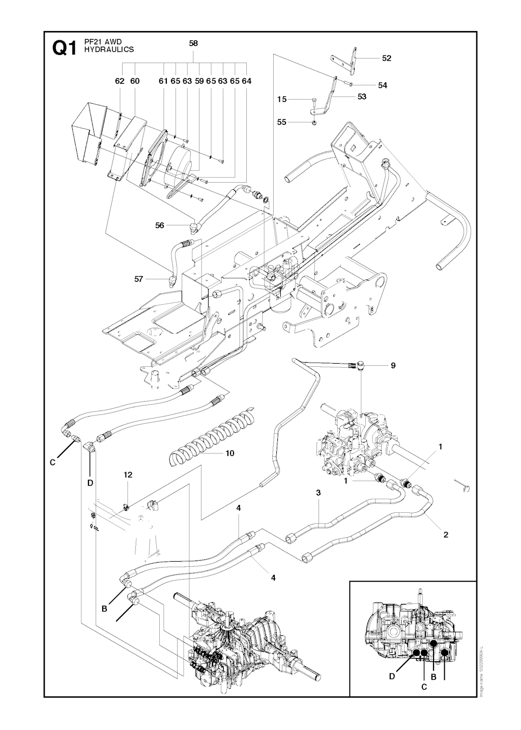 Explosionszeichnung Ersatzteile
