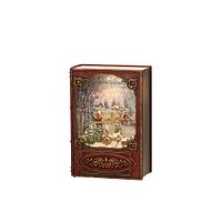 Konstsmide Weihnachtsbeleuchtung  LED Wasserlaterne rot Buch Schlitten