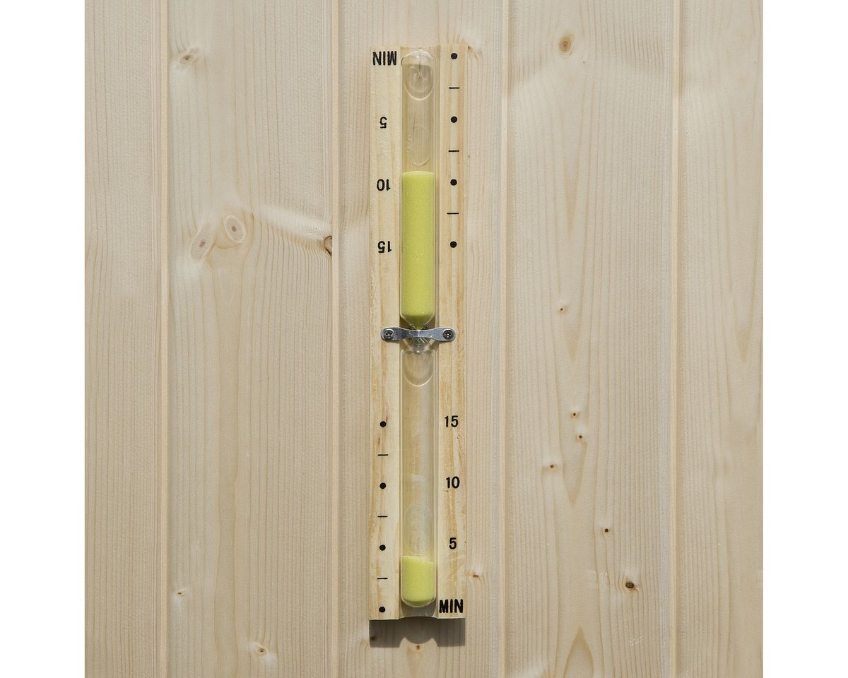 Weka Dunkelblau/Grün Sauna-Sanduhr Braun (, Hellbraun), B:5,5Cm H:32cm T:4cm, Wanduhren, Für Die Sauna Geeignet - Image 5